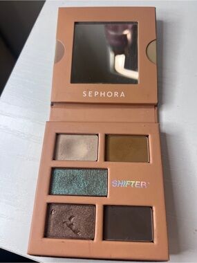 Sephora Shifter Mini Palette — Beige, Olive, Teal, Bronze, Brown